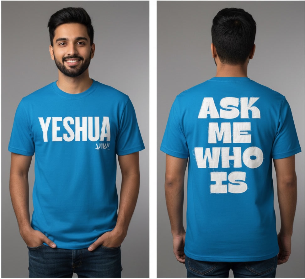 YESHUA BLUE TEE - Image 2