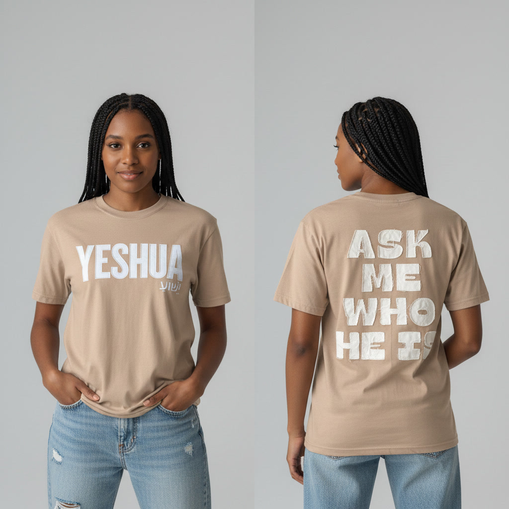 YESHUA BEIGE TEE - Image 2